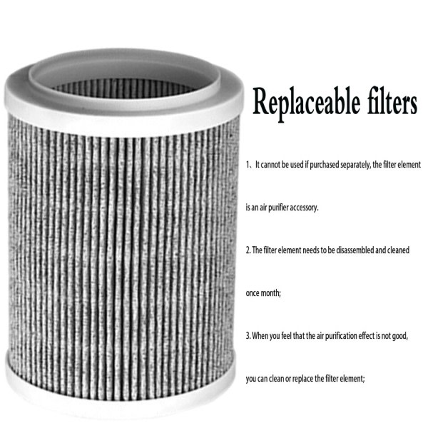 Luft Renare Negativ jon Generator Skadlig Rök Damm Ta bort HEPA  Aktiverat Kol Nano Sterilisering Filter