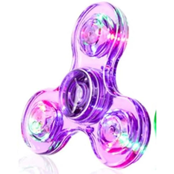 LED Light Up Fidget Spinner Luminous Finger Legetøj