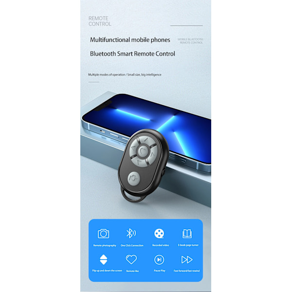 Bluetooth kaukosäädin iPhone Xiaomi IOS Android puhelin