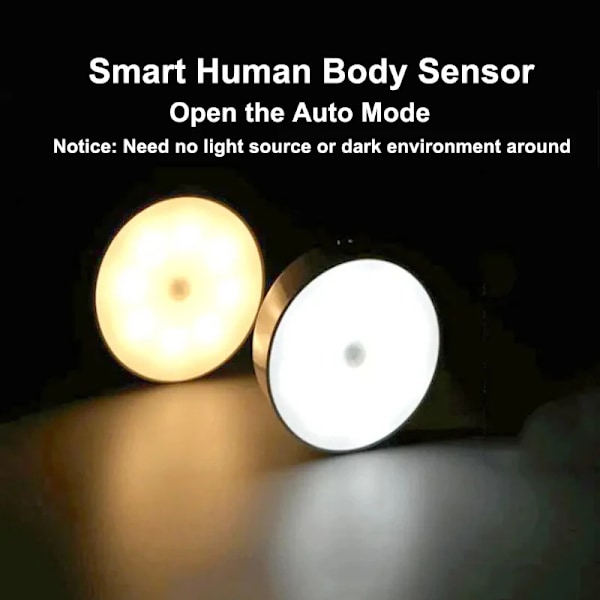 LED Smart Ihminen keho anturi yö lamppu hätä automaattinen valaistus