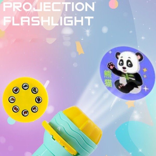 Lapset Fun Projektori Kaleidoskooppi sarjakuva Eläin Fruit sarja Light Up lelut