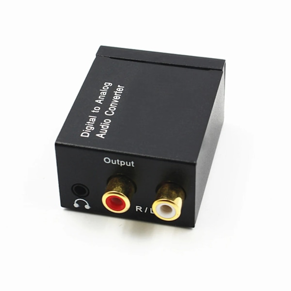 Ljud omvandlare koaxial optisk fiber toslink digital till jack 3,5 mm analog