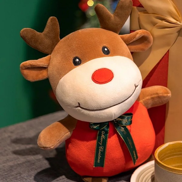 Tecknad inlägg jul semester present dekoration släng kudde tomten älg docka soffa vardagsrum plysch figur