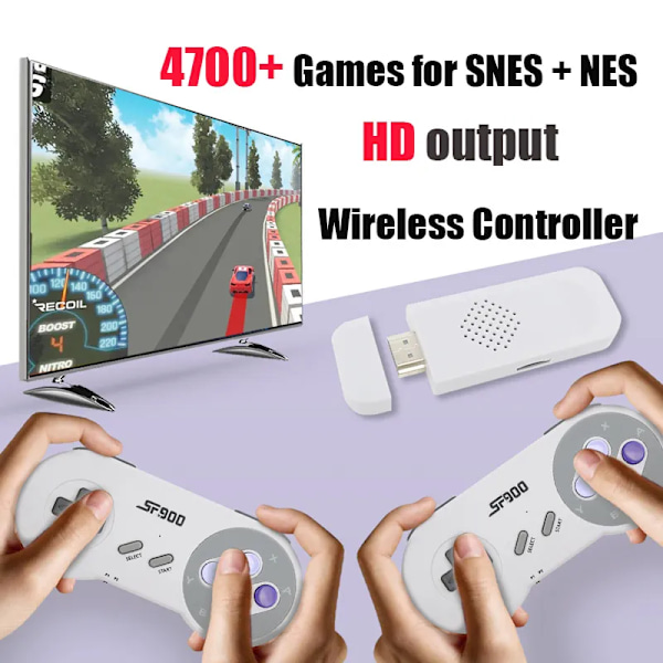 Super Nintendo 16 Bit Game Stick 4700 Retro Games HD Video Game Consoles