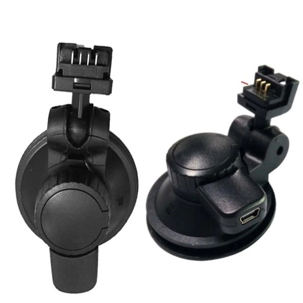 L Typ Sug Kopp hållare med Mini USB Port för F8/F7/F3 Recorder 3pin 4pin Head DVR Dash Cam Bracket