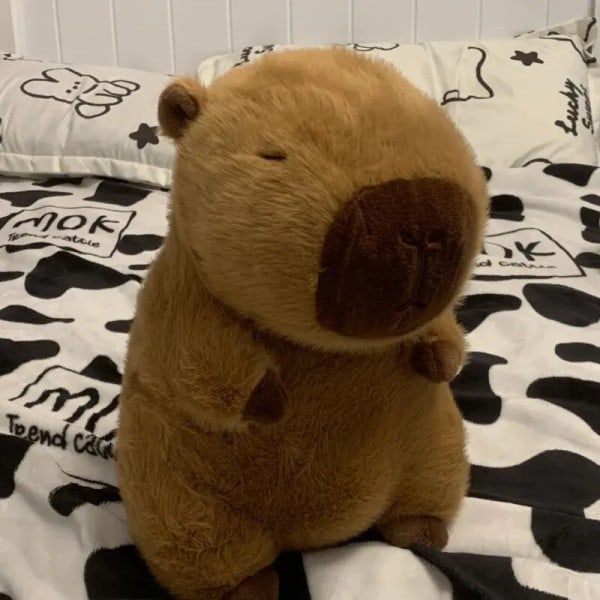 Capybara Plush Simulering Capibara Anime Fluffty Toy Kawaii Plushie Sød Dukke Udstoppede Dyr Blød Dukke