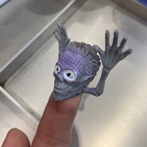 6kpl hauska mini sormi haamu pää zombie lelut