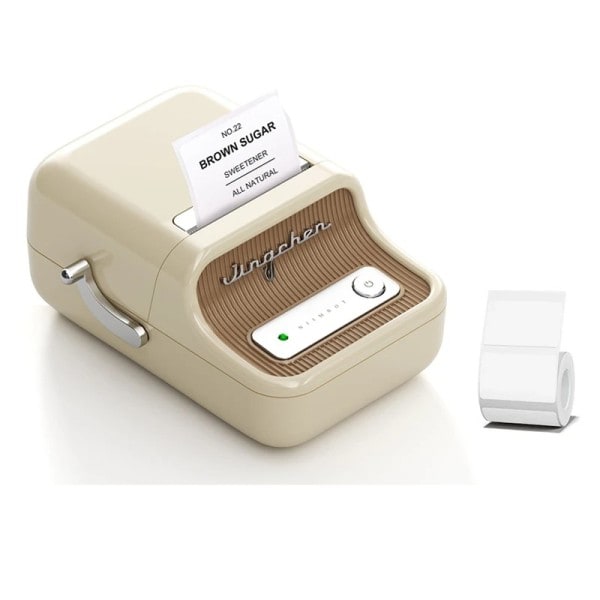 Mini Bærbar Termisk Printer Selvklæbende Etiket Printer