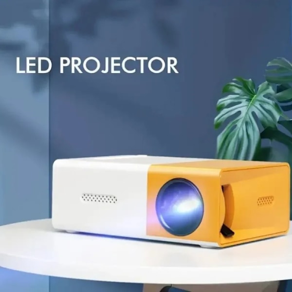 Mini LED Projektor 1000 Lumen 320x240P HDMI-kompatibel USB Lyd Hjem Media spiller