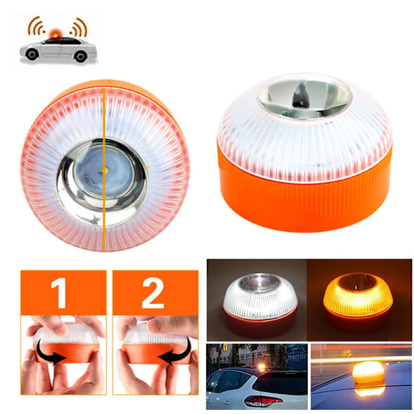 LED Bil Nödljus med magnetisk induktion