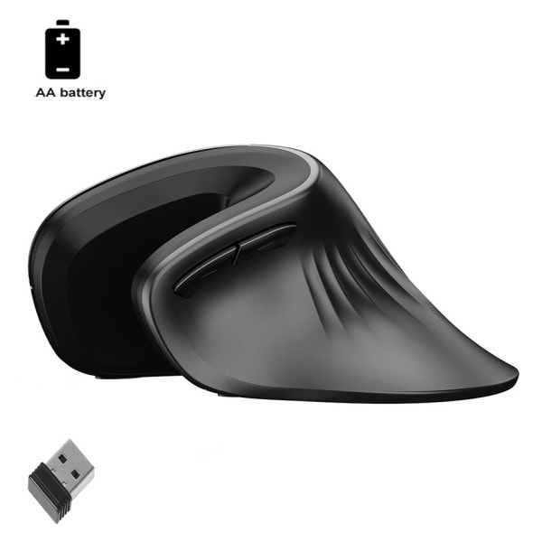 Ergonomisk Vertikal Trådlös Mus USB Optisk Bekväm Gaming Möss Laddningsbara Tyst Kontor mus
