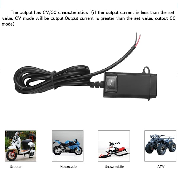 QC3.0 USB Motorsykkel Socket Vanntett Dobbel USB Uttak Endre 5V Strøm forsyning Adapter Med PÅ/Av bryter