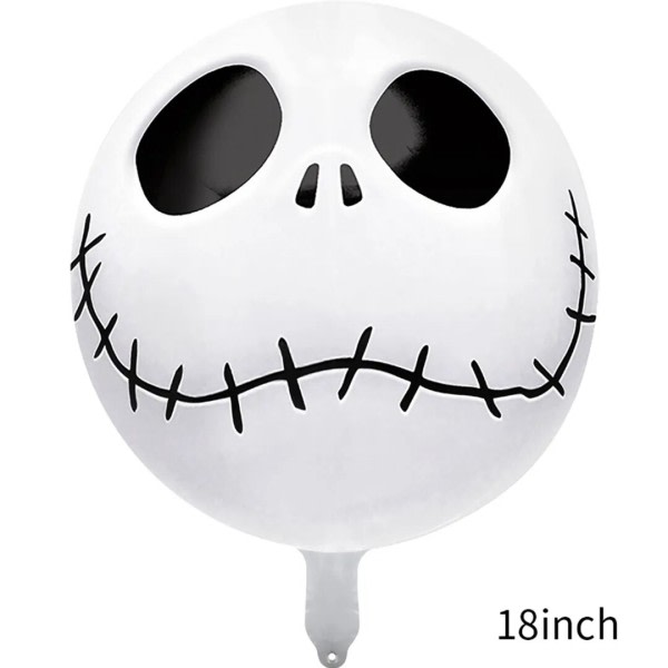 Stort Kranium Mand Aluminium Folie Balloner Dødsballoner Skelet Halloween Ornamenter