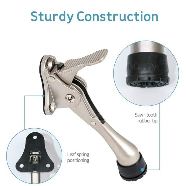 Justerbar pedaler dörr stoppare heavy duty mute zink legering dörr stopp