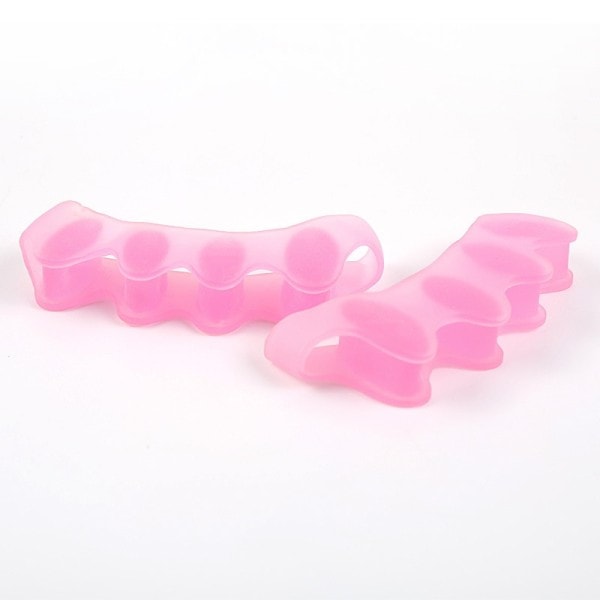 Silikon Finger Tå Protector Tå Separatorer Bårar Rightener Bunion Protector Smärtlindring Fot Vård 5 färger