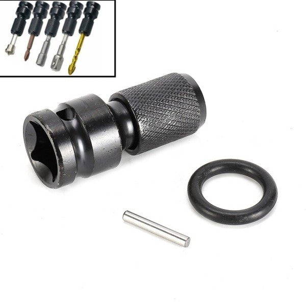 1PC Drill Chuck Omvandlare Socket Adapter Hex Skaft 1/2" Drive To 1/4" Hex Shank