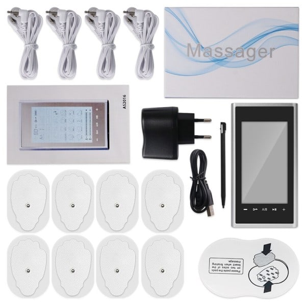 Elektrisk Professionel Muskel  stimulator 24 Modes EMS 4 Output Kanal Fysioterapi Tens maskiner