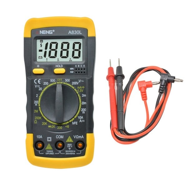 LCD Digital Multimeter  AC DC Spænding Diode Freguency Multimeter Strøm Tester