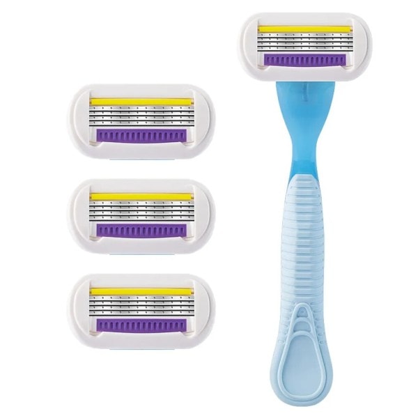 Sikkerhet Barbering Barberblad 4 Lag Utskiftbare Hoder Barberblad Refill Sikkerhet Høvler
