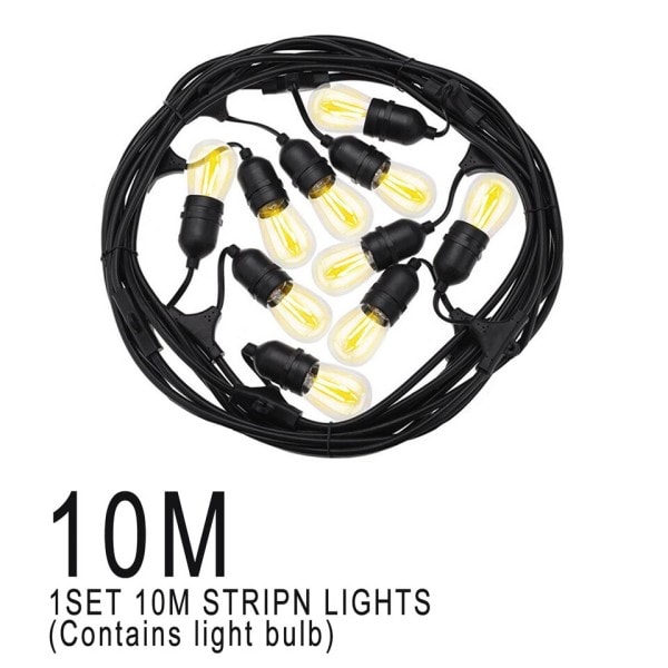 Kommerciel Grade Vandtæt Udendørs LED String Lys Pære Forbindes Festoon Have Ferie Bryllup LED Lys