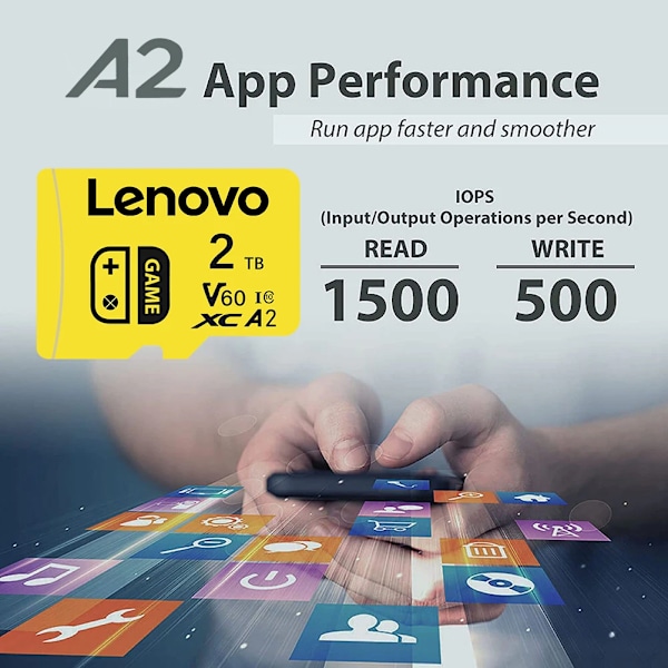 2TB SD Memory Card 1TB 512GB 256GB A2 U3 Micro TF SD Card