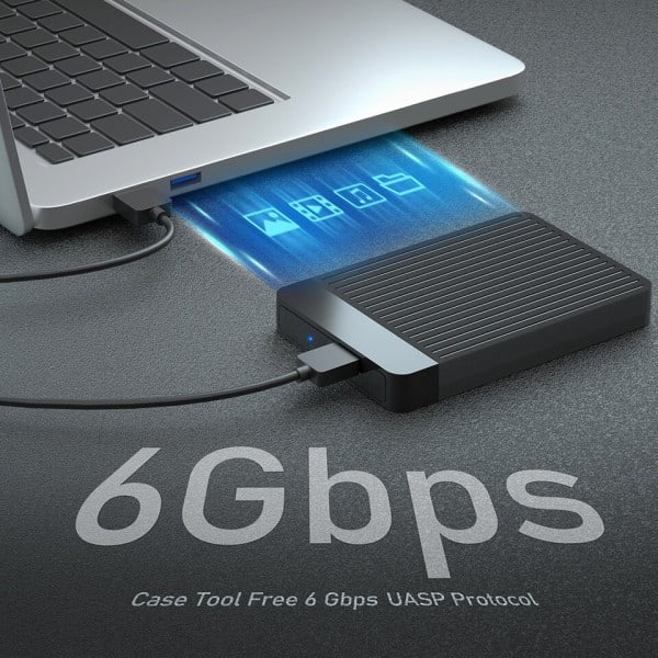 2,5 tommer USB3.0 Hard Drive Case Ekstern hd case kabinet usb til sata hard drev boks lomme