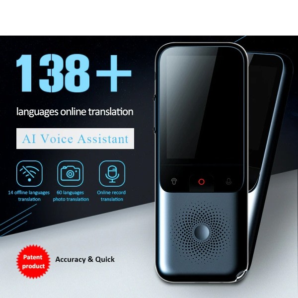 Bærbar lyd oversetter 138 språk smart oversetter frakoblet i sanntid smart stemme oversetter