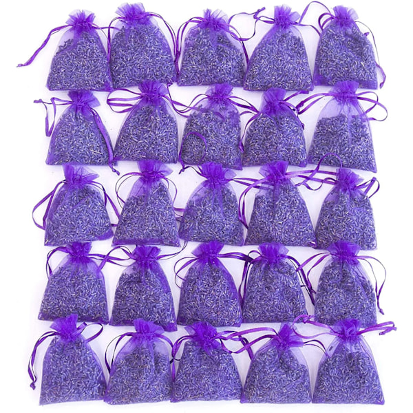 Pose med 25 poser tørret lavendel blomst lavendel poser