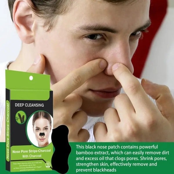 Nese Strips 10stk Svarthode Rensing Strips Hormhode Fjerning Nese lapp Peel Off Nese klistremerke