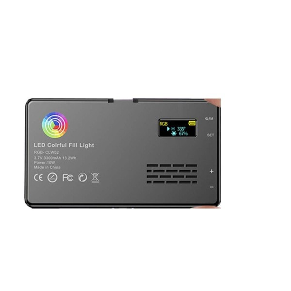 RGB LED Video valo valokuvaus täyttö kamera valaistus paneeli LCD näyttö kylmä kenkä