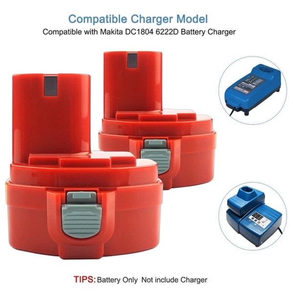 Byte batteri för Makita 14,4V 3500mAh Ni MH uppladdningsbart batteri elverktyg