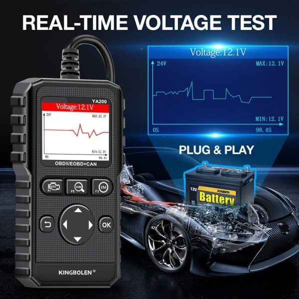 Bil Motor System Diagnostik Verktyg Multifunktionell Detektering OBD Detektion Flerspråkig Diagnostik