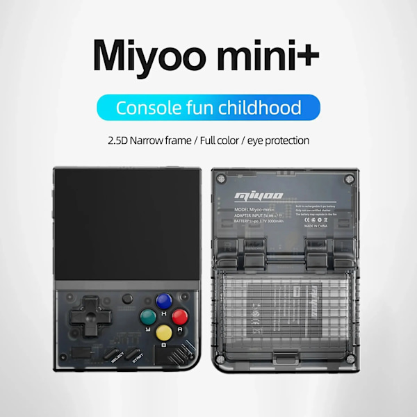 Mini Plus Portable Retro Handheld Game Console V2 Mini 3,5 Tommer IPS Screen Classic Video Game Console
