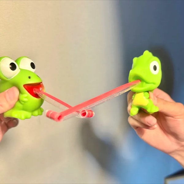 Barn Kreativt Dekompresjon Fidget Leker Klyp Frog Dinosaur Sticking Tunge Ut Lempe Stress Leetøy