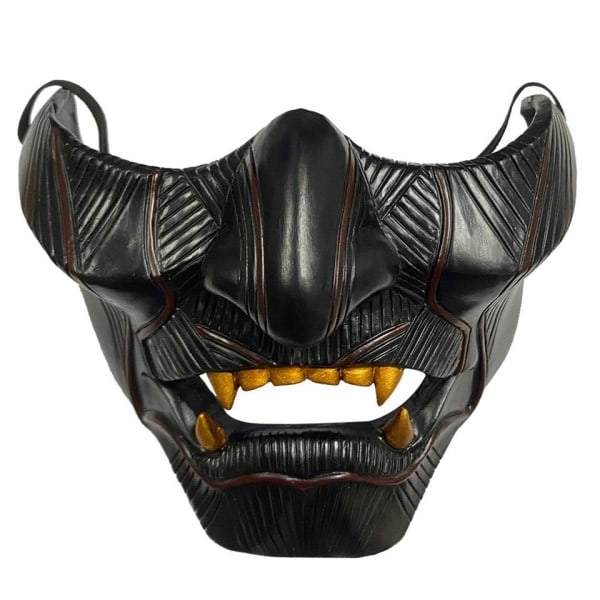 Ghost of Tsushima Mask Jin Sakai Cosplay Half Face Samurai Warrior Face Prop