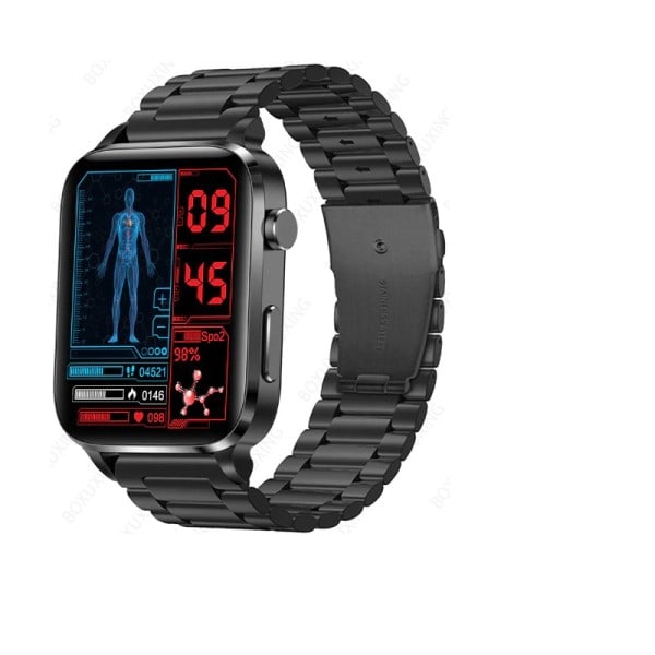 Termometer Smart Klocka Män Sangao Laser Treat Hälsa Hjärt Rate Blod Tryck Sport Smartwatch