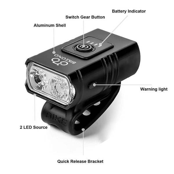 Cykel Lys T6 LED Foran USB Genopladelig MTB Mountain Cykel Lampe