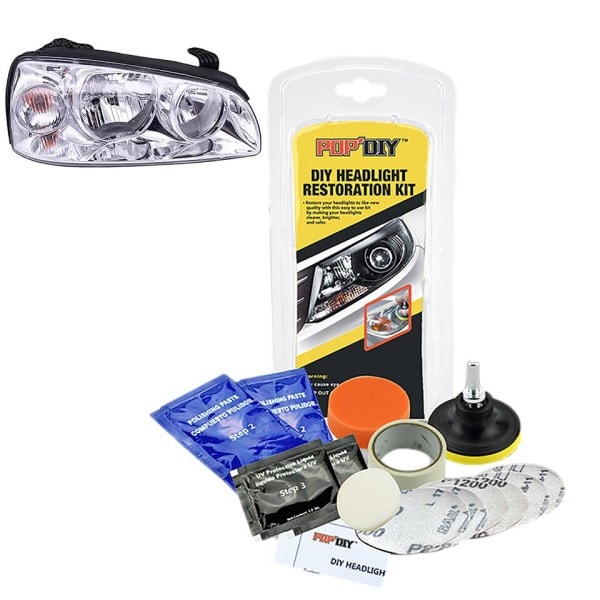 Bil Forlygte Restaurering Kit Brightener Pandelampe Ridde Reparation Væske Paste Lys Lens Polermaskine