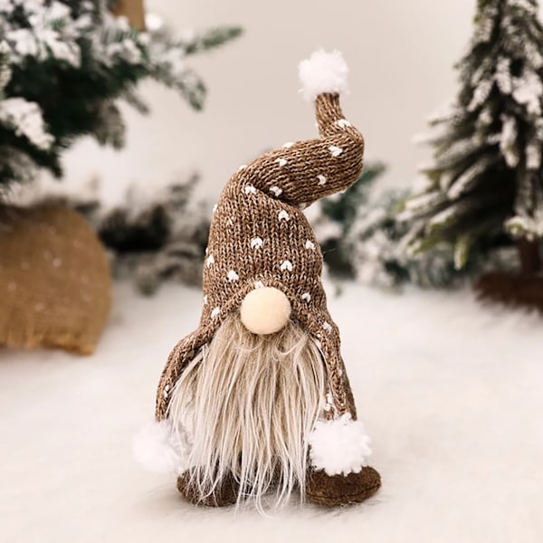 Joulupukki Joulu Lahjat Joulu Kuusi Sisustus Pehmo lelut Pehmo Gnome nukke Ornamentti Kasvoton nukke