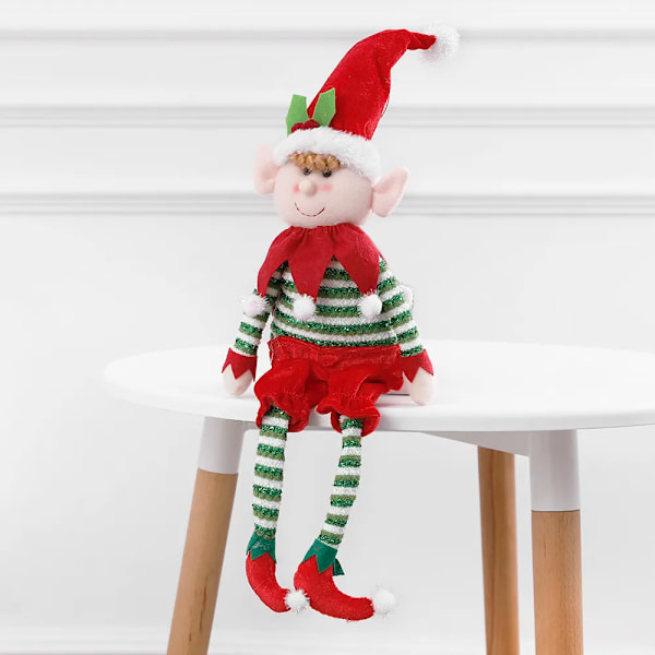 Jul plysch ben tomte docka prydnader pojkar och flickor tomtar leksak docka