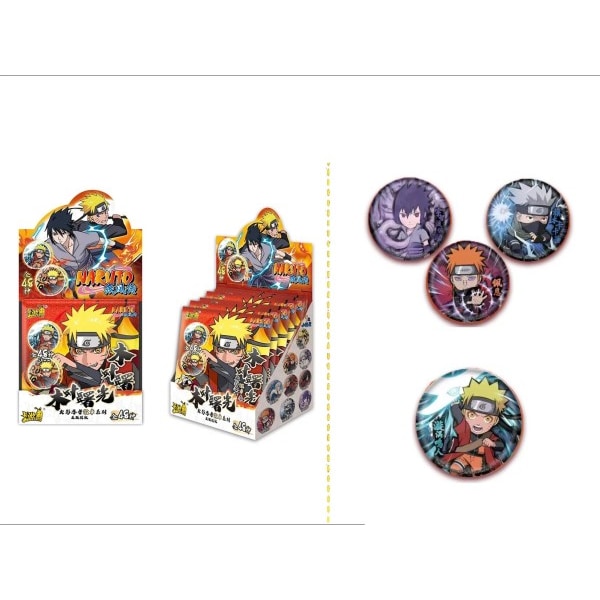 Anime Konoha Ninja Badge Hatake Kakashi Namikaze Minato Naruto 20-års jubileum samling kort