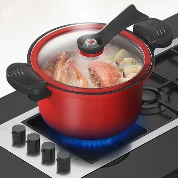 Tryck kokare 3,5 l soppa kött gryta ris kokare gas spis mikro tryckkokare gryta gryta non-stick