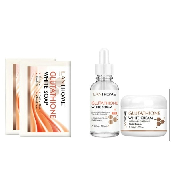 Hud Whitening Tvål Hand Tvål Lighten Mörk Underarm Ben Ta bort Död Skin Lightening  set