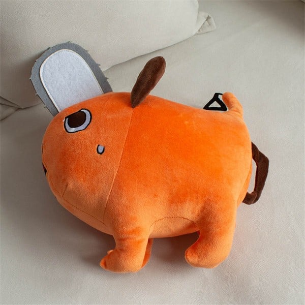 Anime Pochita Kedjesåg Man Plysch Docka Pochita Cosplay Tecknad film 25CM Plysch Leksak Ryggsäck Nyckelring Hänge
