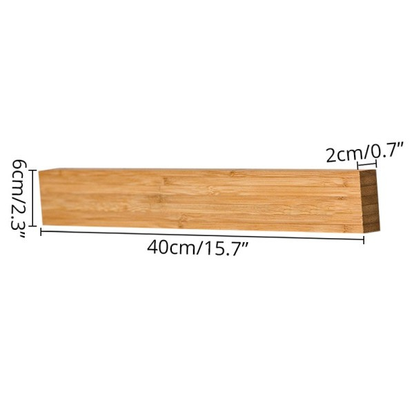 Kraftfull Vägg fäste Magnetisk Kniv Strip,Solid Bambu trä Kniv Rack,16 Inch