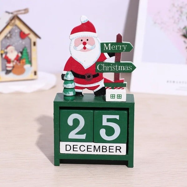 Jul pynt træ nedtælling kalender pynt gave fest tilbehør vindue bord bolig indretning
