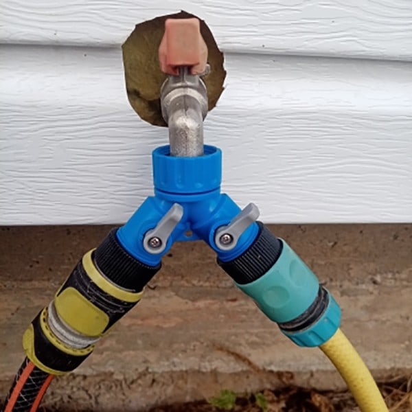 Hun tråd Y-formet hurtig stik have vanding vand splittere vandhane adapter plæne have vanding forsyninger