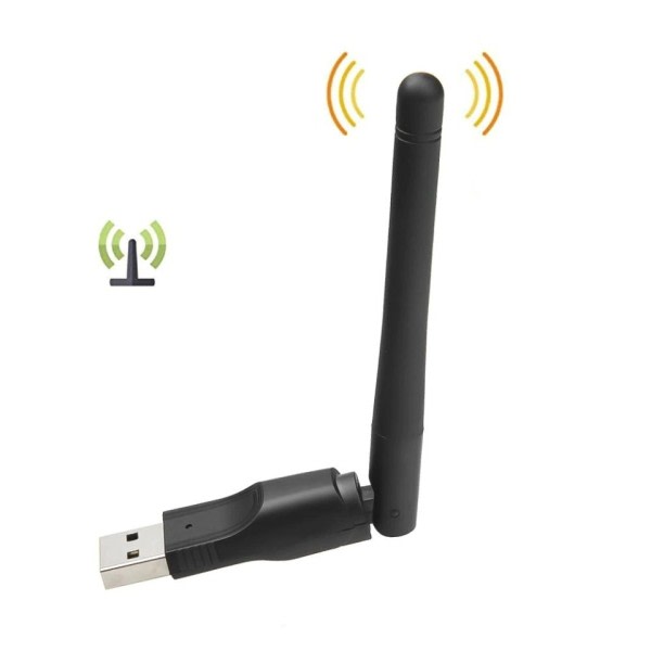 2.4GHz USB 2.0 Adapter 150Mbps WiFi Trådløst nettverk kort med antenne