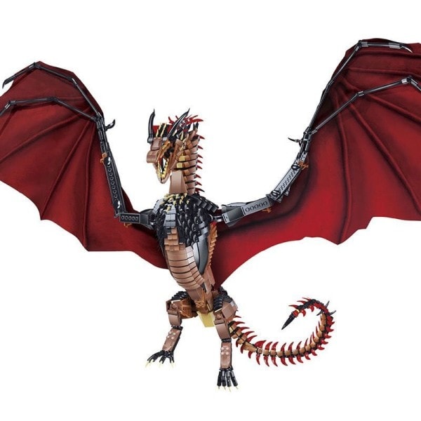 Kreativ MOC Kæmpe Dragon Byggeklodser Model Film Serie Børn Montage Klodser Legetøj til børn
