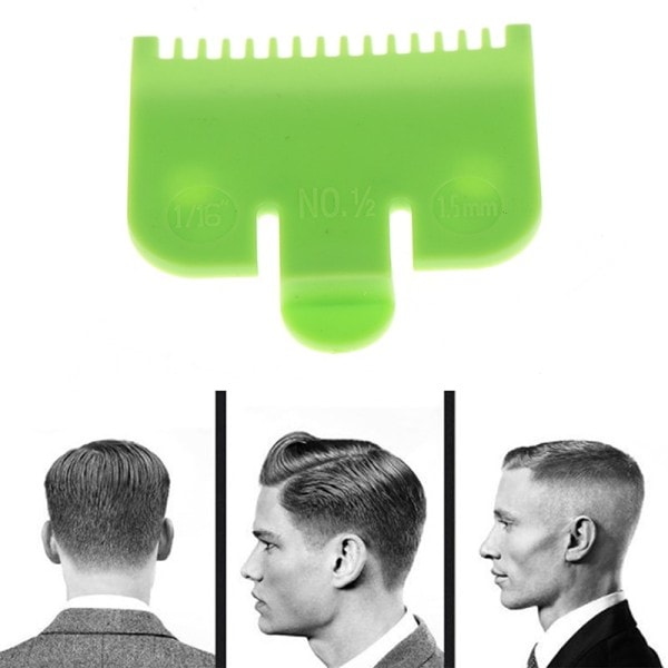 Färgglad Guide Storlekar Kam Flera storlekar Metal Limited Kammar Hår Clipper Klippning Verktyg